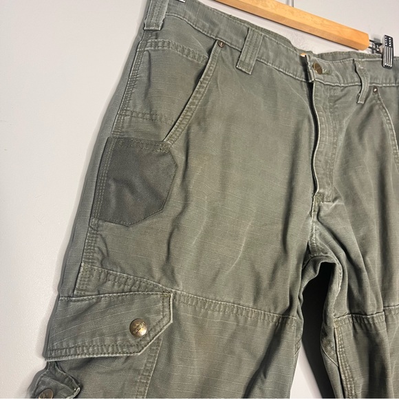 Carhartt Relaxed Straight Ripstop Double-Front Cargo Utility Pants, 32x32 - Picture 4 of 11